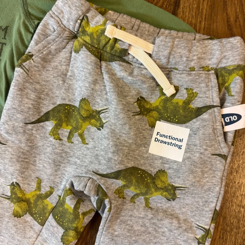 Toddler Baby Boy 2T Sweat Suits Clothes Lot Pants Hoodie Shirts Outfits Dinosaur
